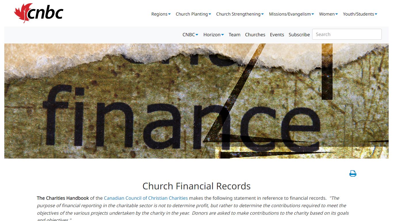 Church Financial Records - CNBC